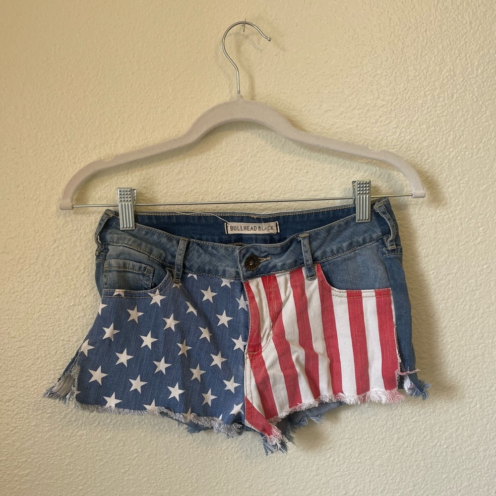 BULLHEAD American Flag Short Shorts
